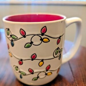 Global Design Connections Strings of Lights Christmas Mug 16 oz